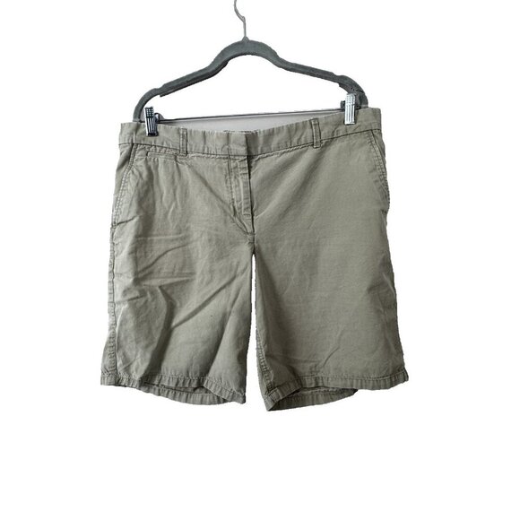 Gap Y2K Vintage Vibes Boyfriend Khaki Shorts Sz 12 Preppy Utility Coastal Beachy - Picture 1 of 15